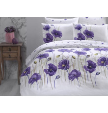 Постельное белье First Choice - Bozca Lilac, евро комплект