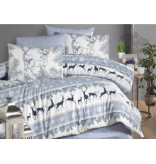 Постельное белье First Choice - Deer Indigo, полуторный комплект
