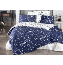 Постельное белье First Choice - Major Navy Blue, полуторный комплект